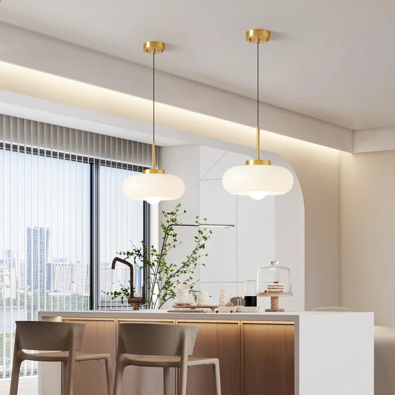 Lumenorth Penny Copper Pendant Light