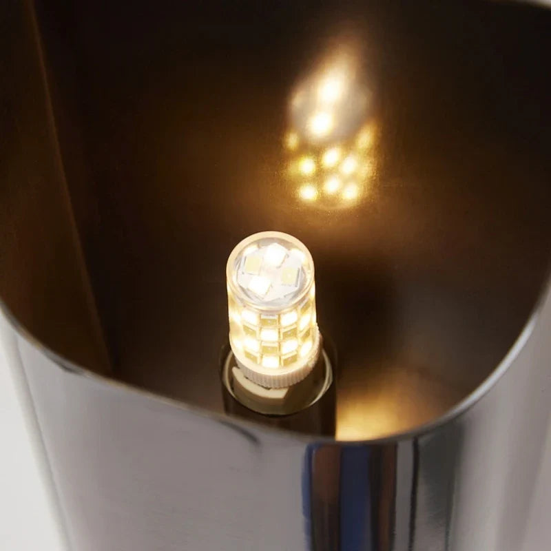 Lumenorth Wedge Brass LED Wall Lamp