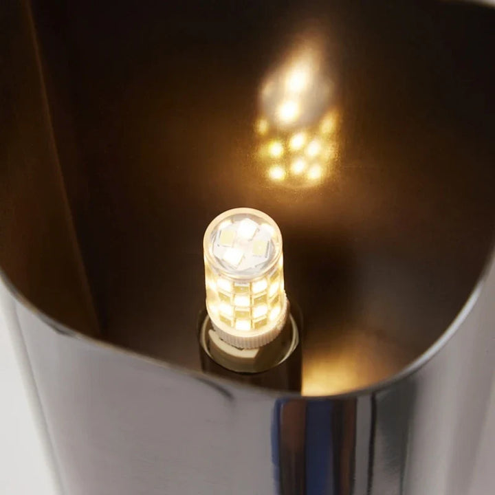 Lumenorth Wedge Brass LED Wall Lamp