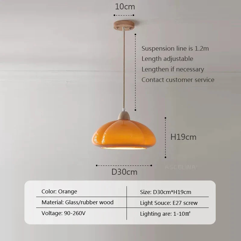 Lumenorth Sorbet Glass Pendant Light