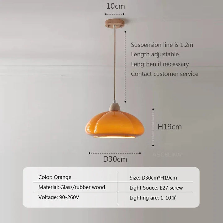 Lumenorth Sorbet Glass Pendant Light