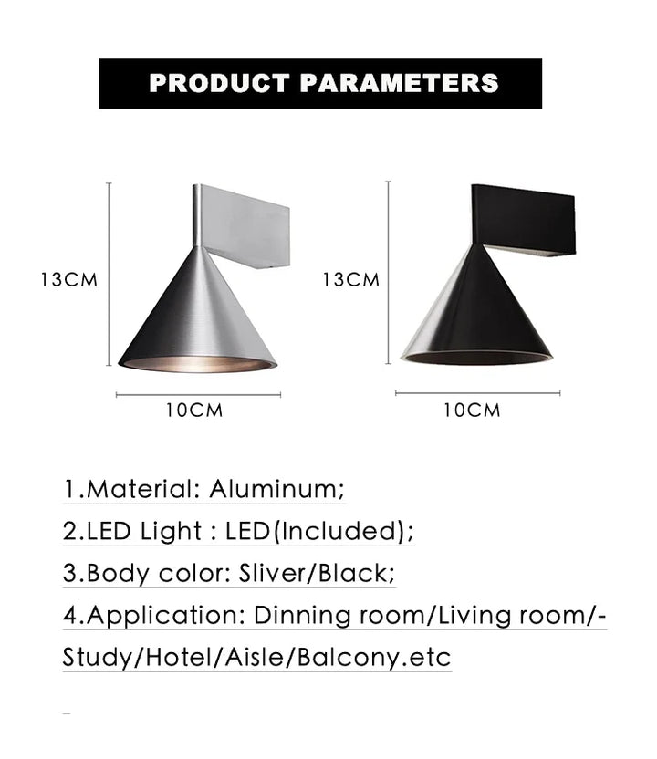 Lumenorth Scope Adjustable Wall Spotlight