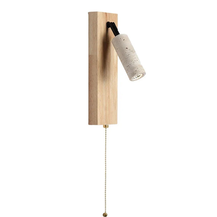 Lumenorth Basalt Travertine LED Sconce