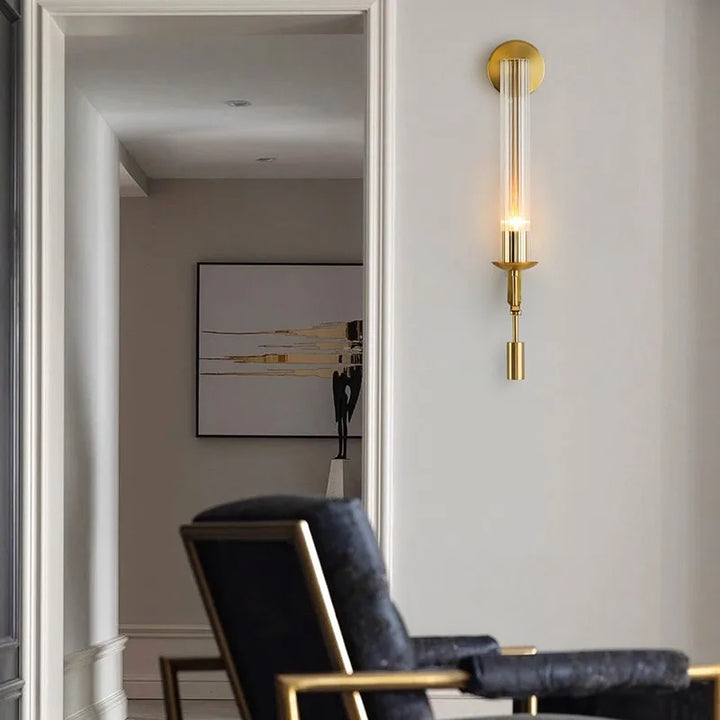 Lumenorth Torch Gold Wall Sconce