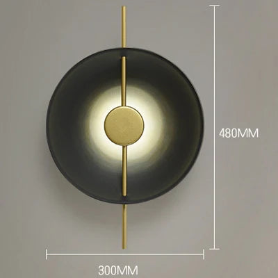 Lumenorth Linen Nordic Wall Sconce