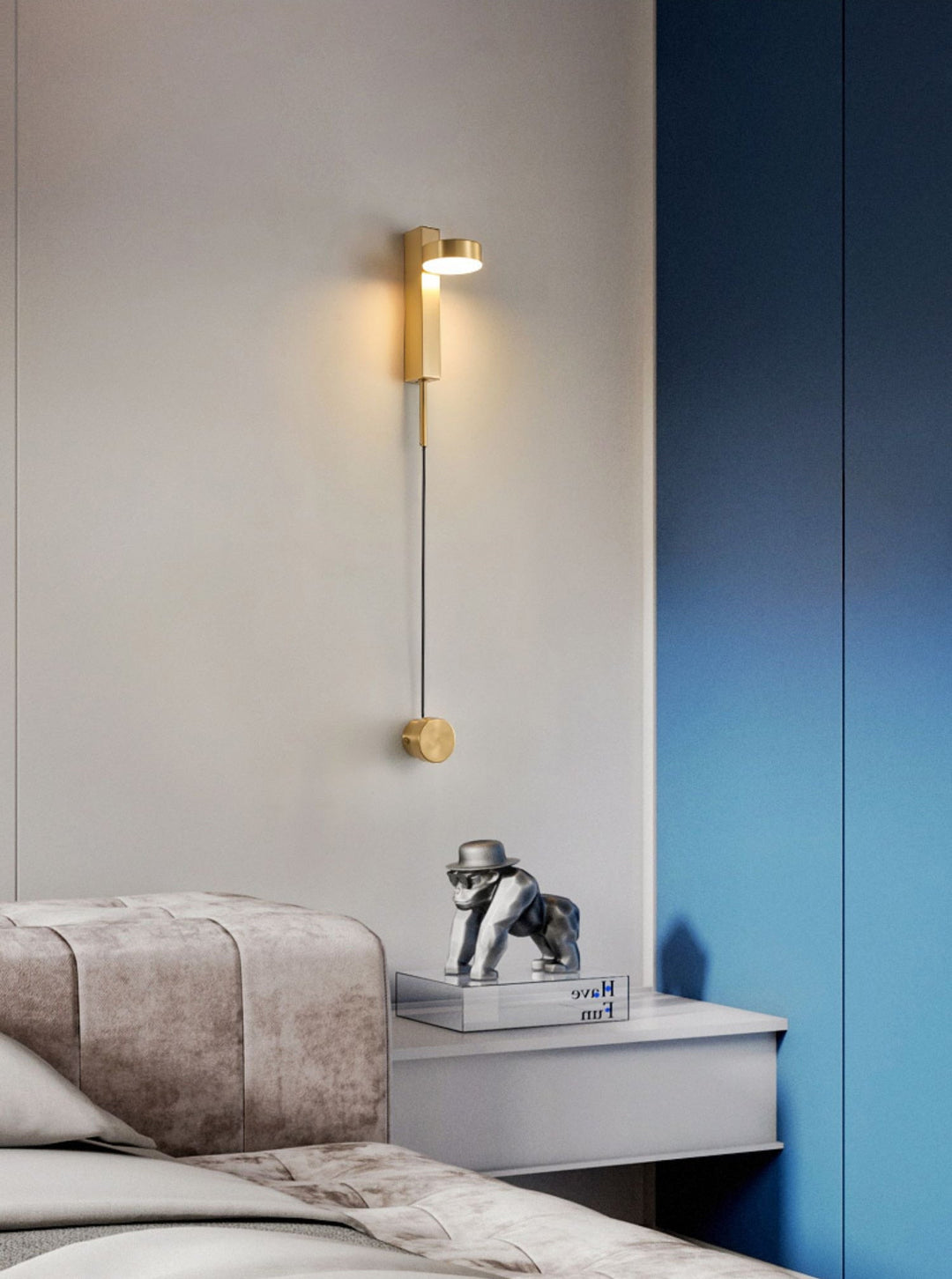 Lumenorth Dial Dimmable Wall Lamp