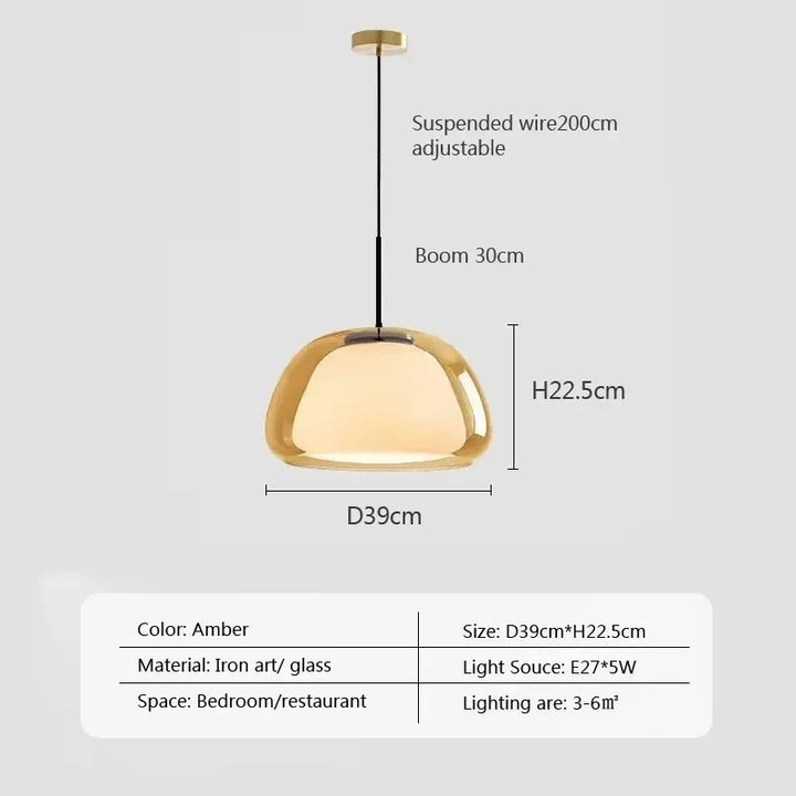 Lumenorth Amba Jelly Globe Pendant