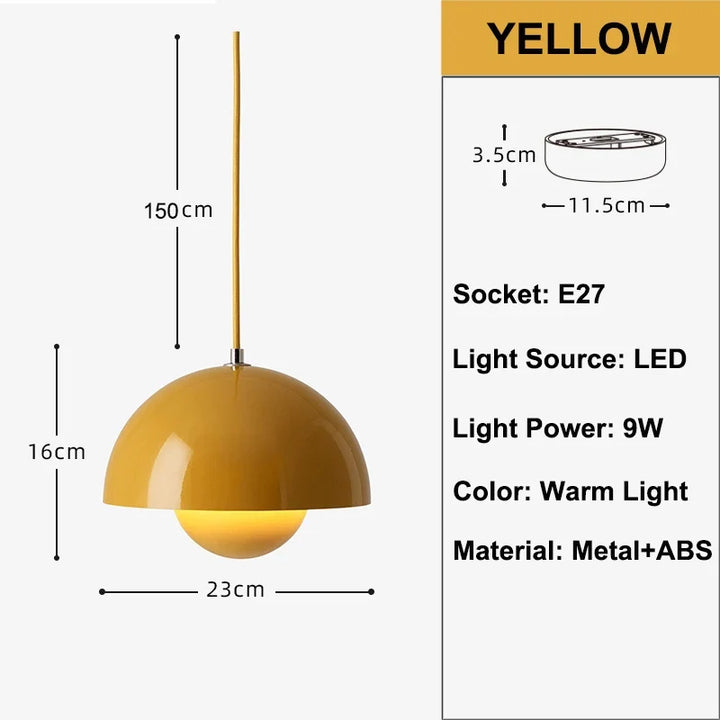 Lumenorth Dome Flowerpot Pendant Light