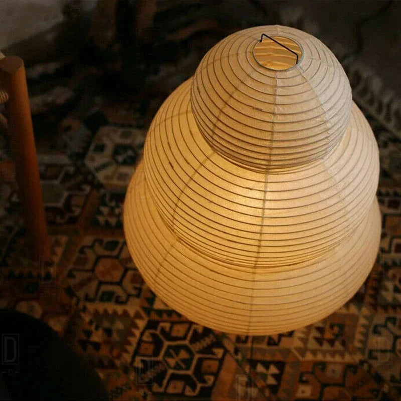 Lumenorth Mist Rice Paper Table Lamp