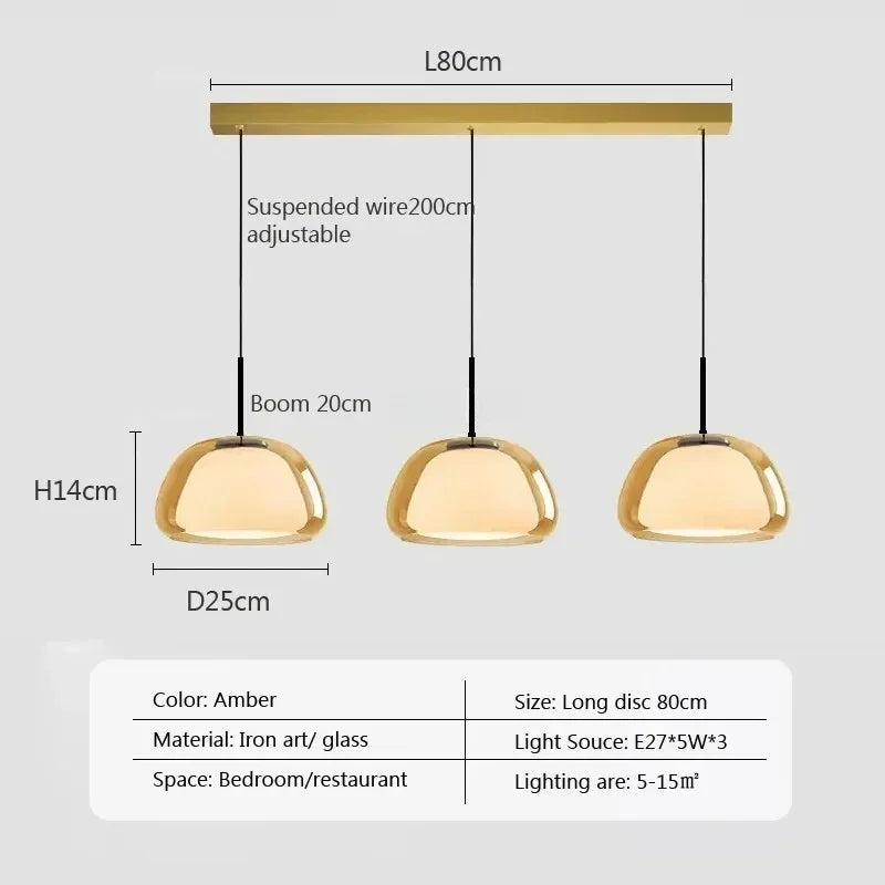 Lumenorth Amba Jelly Globe Pendant