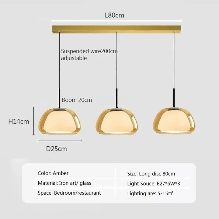 Lumenorth Amba Jelly Globe Pendant