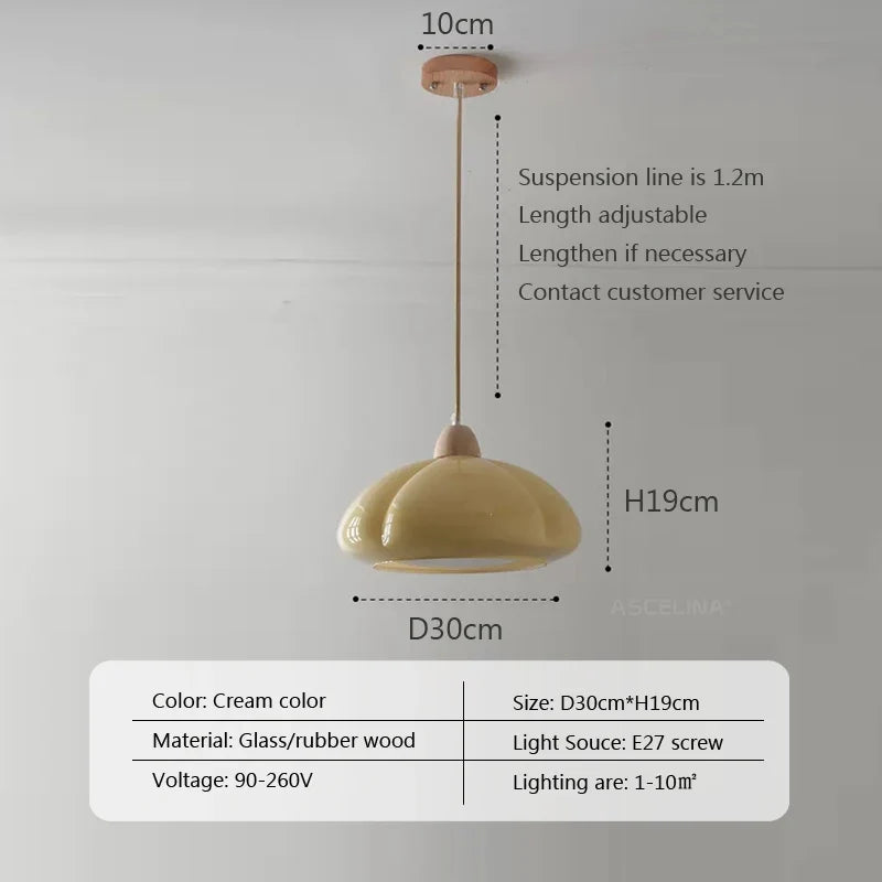 Lumenorth Sorbet Glass Pendant Light