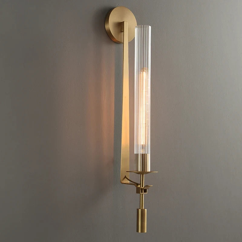 Lumenorth Torch Gold Wall Sconce