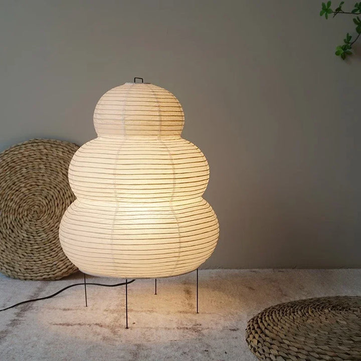Lumenorth Mist Rice Paper Table Lamp