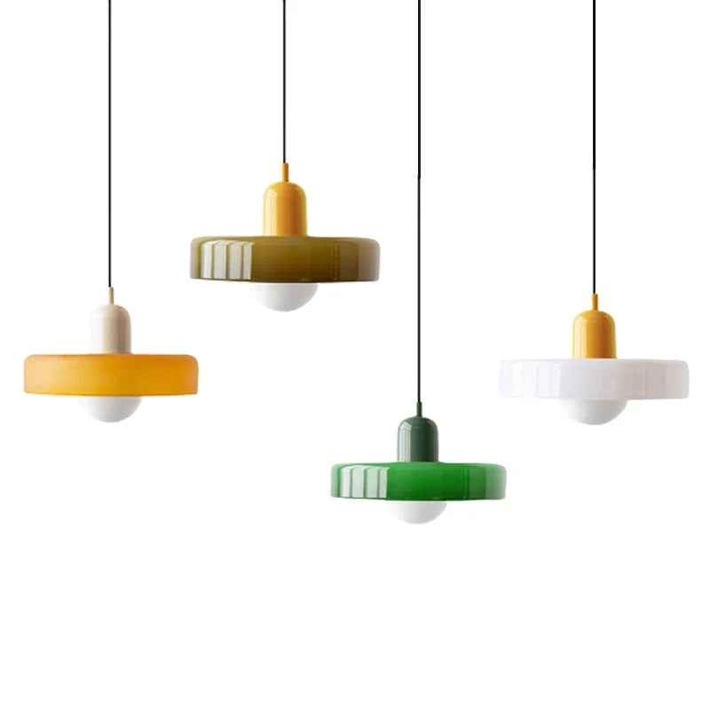 Lumenorth Duet Two-Tone Glass Pendant