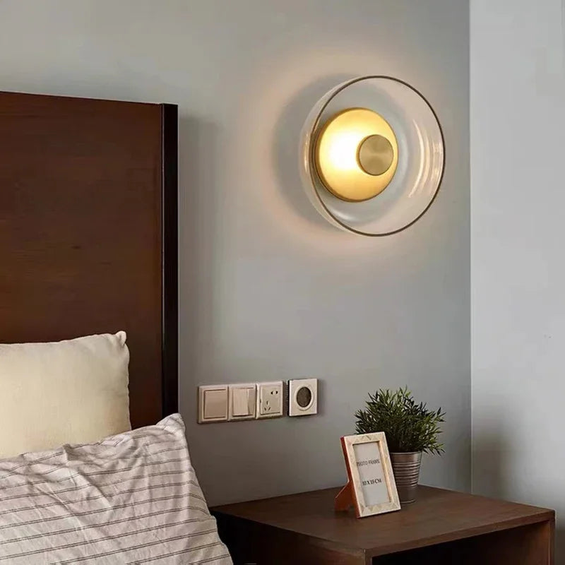 Lumenorth Eclipse Glass LED Wall Light