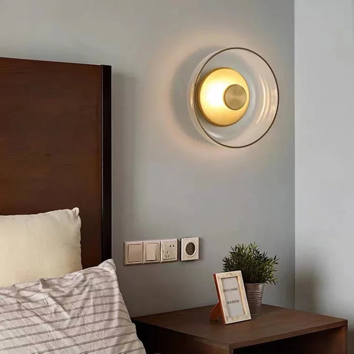 Lumenorth Eclipse Glass LED Wall Light