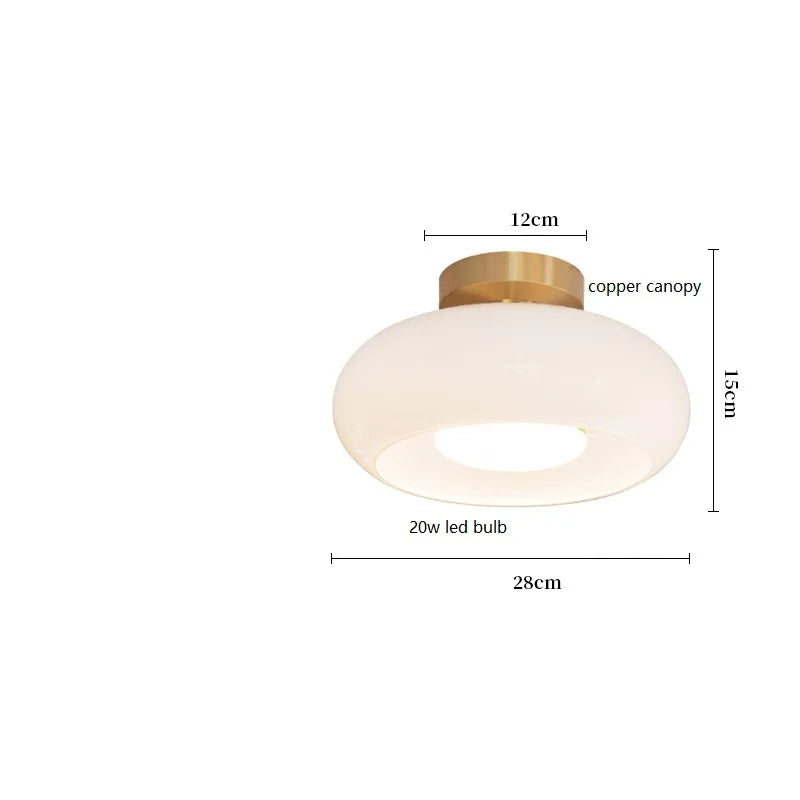 Lumenorth Penny Copper Pendant Light