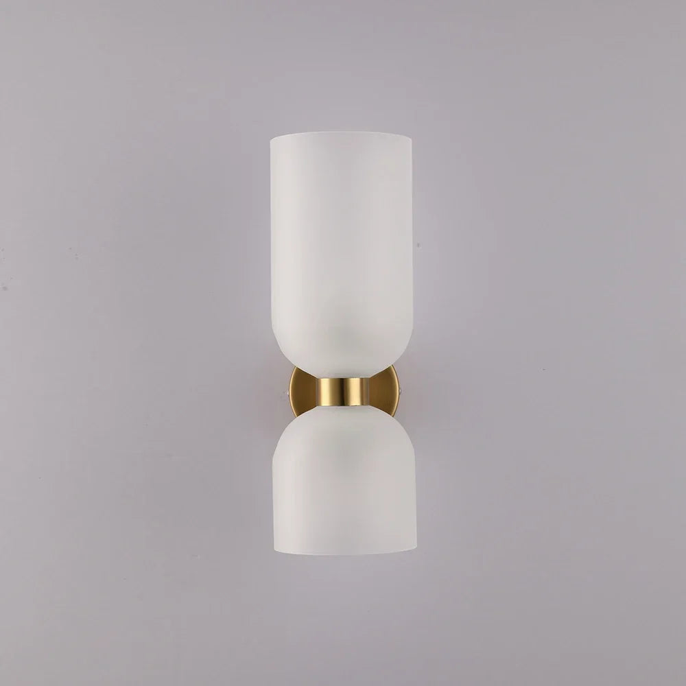Lumenorth Stack Double Glass Wall Light