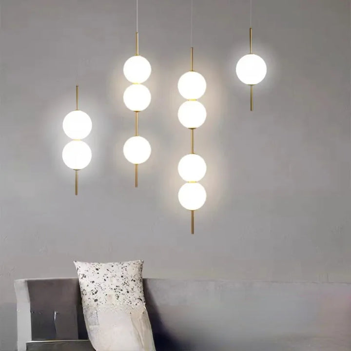 Lumenorth Cluster Glass Globe Pendant