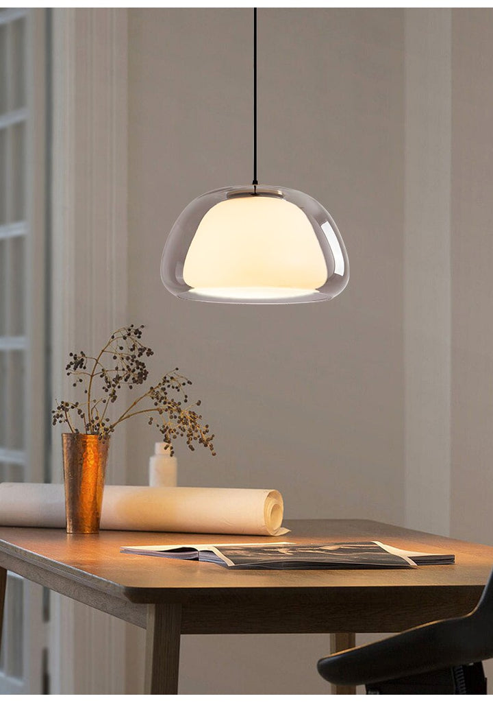 Lumenorth Drop Glass Globe Pendant