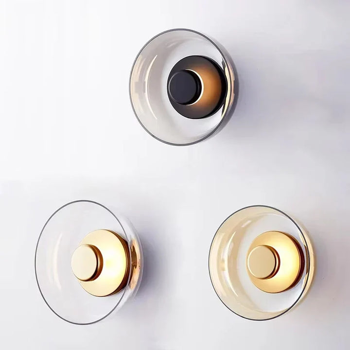 Lumenorth Eclipse Glass LED Wall Light