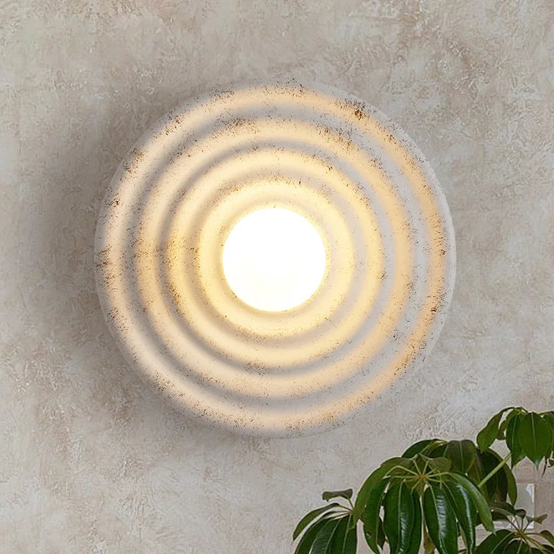 Lumenorth Moon Round Wall Lamp
