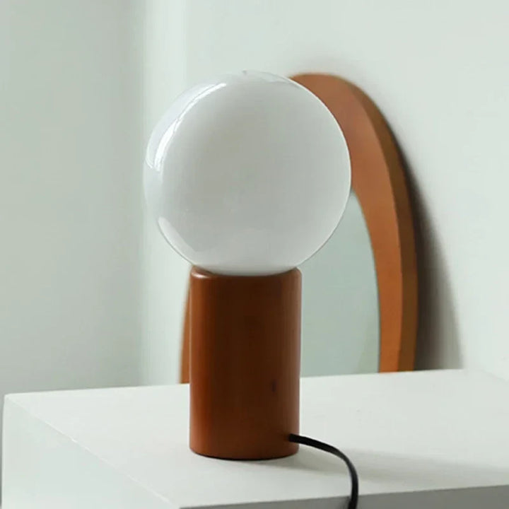 Lumenorth Spool Small Table Lamp
