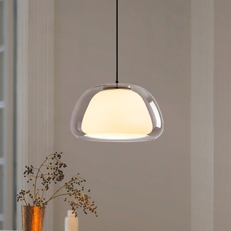 Lumenorth Drop Glass Globe Pendant