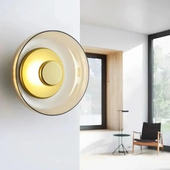 Lumenorth Eclipse Glass LED Wall Light