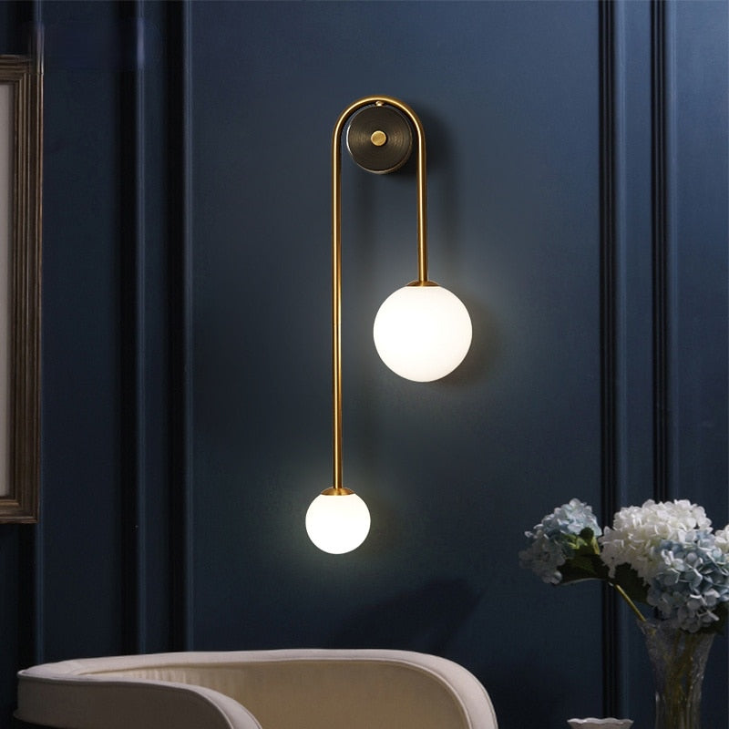 Lumenorth Lily Gold Wall Sconce