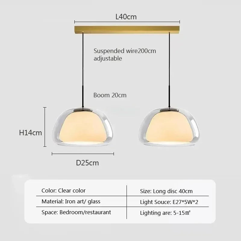 Lumenorth Amba Jelly Globe Pendant