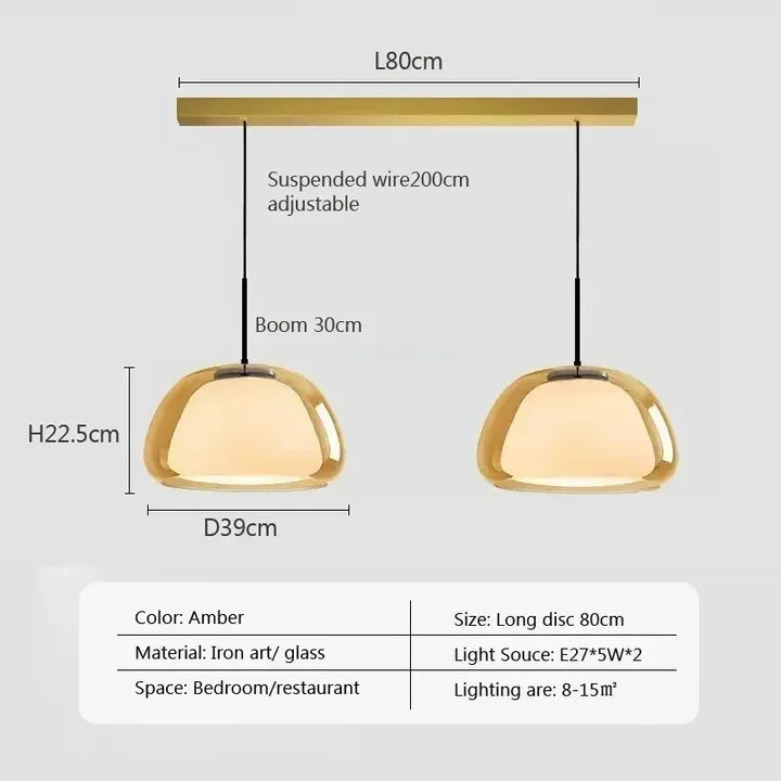 Lumenorth Amba Jelly Globe Pendant