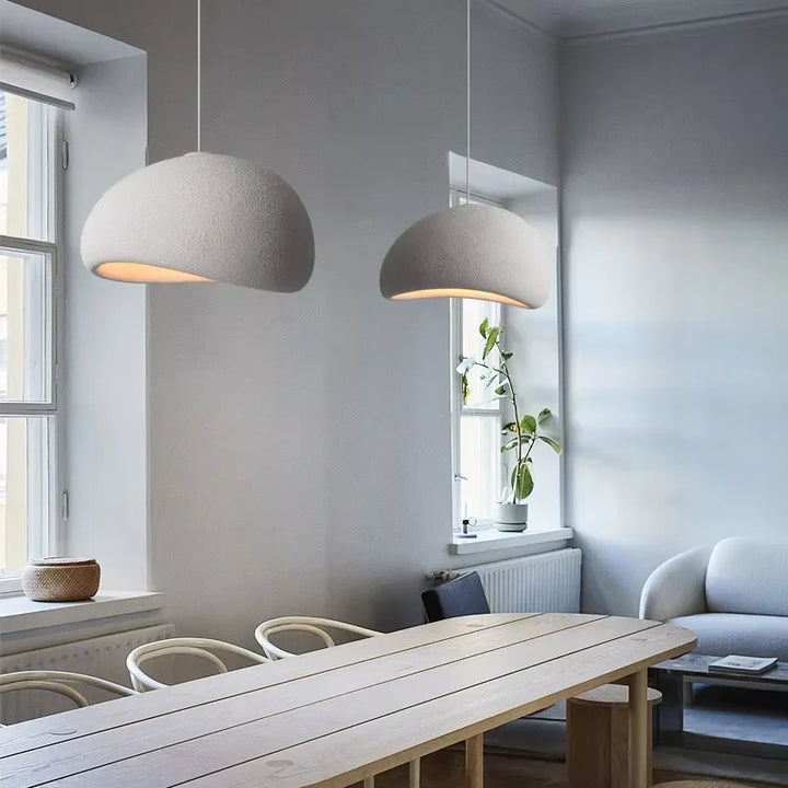 Lumenorth Boulder Stone Pendant Light