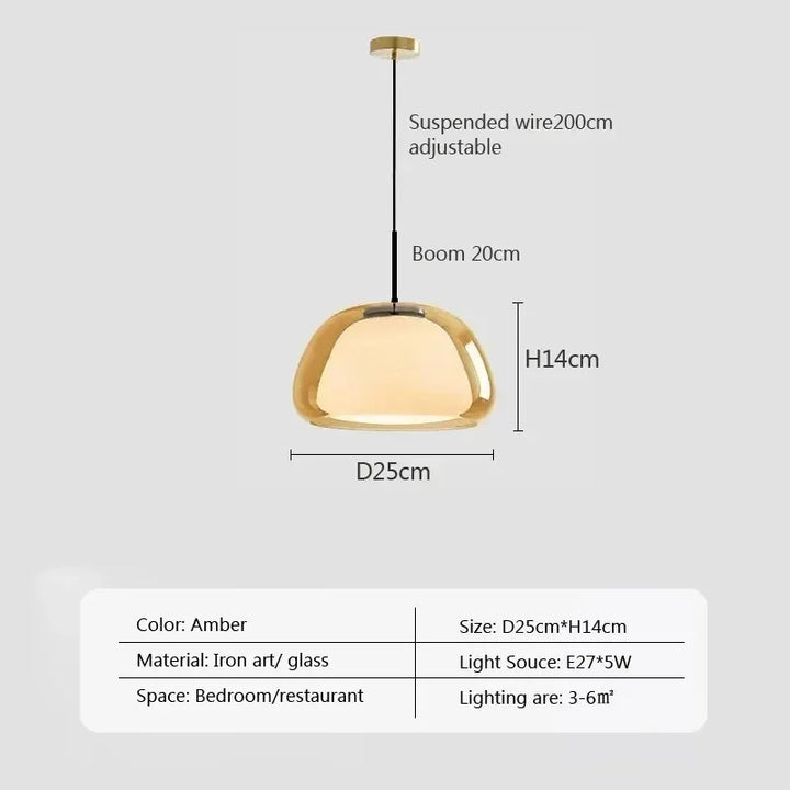 Lumenorth Amba Jelly Globe Pendant