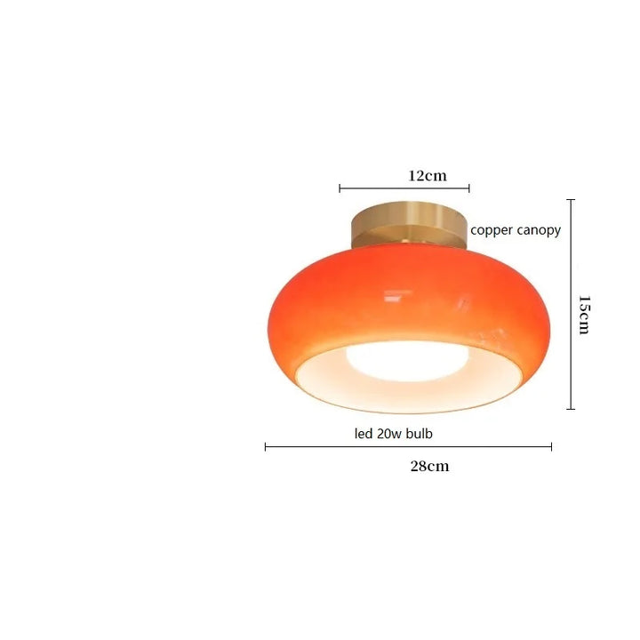 Lumenorth Penny Copper Pendant Light