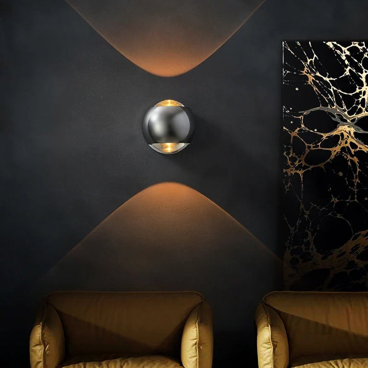 Lumenorth Ingot Brass LED Wall Lamp