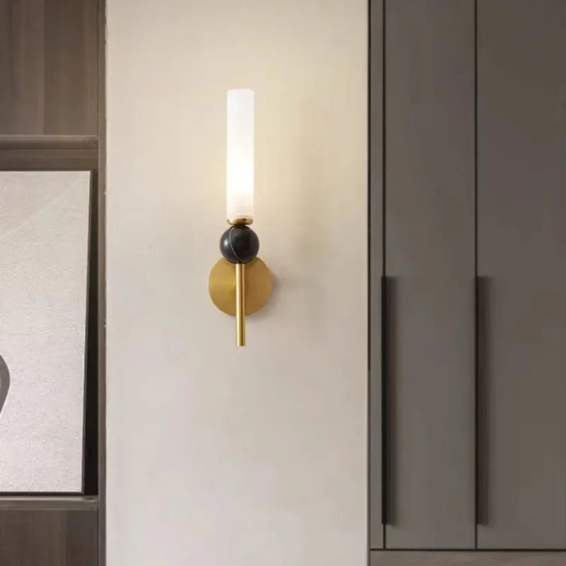 Lumenorth Vein Marble Wall Sconce