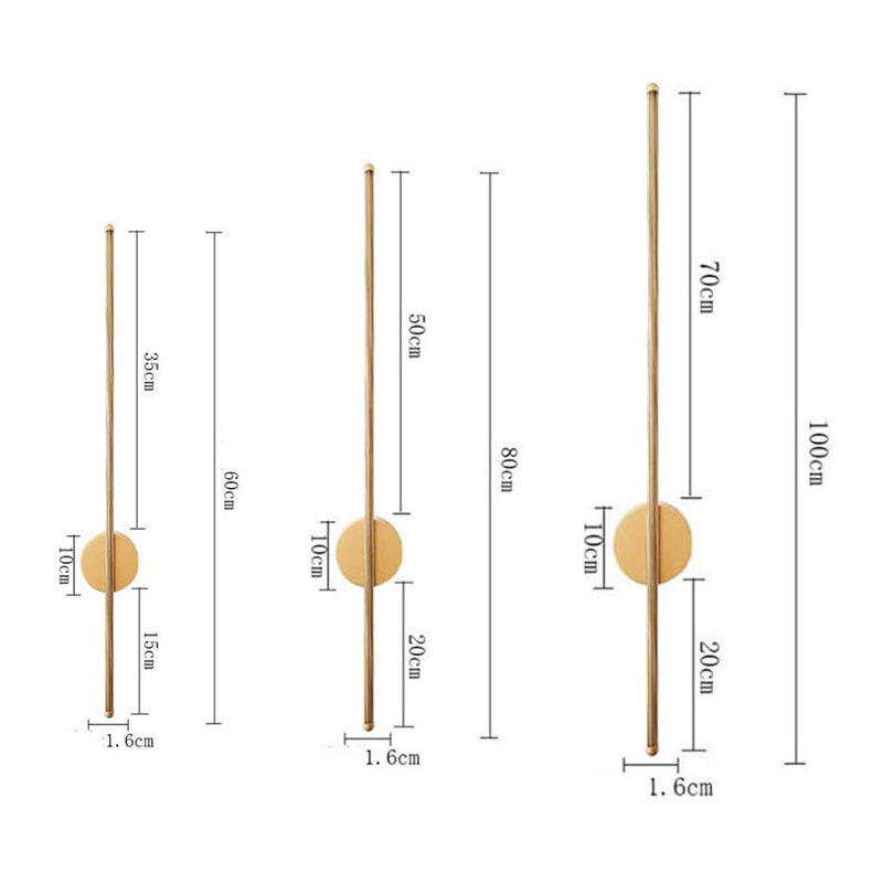 Lumenorth Ridge LED Long Wall Sconce