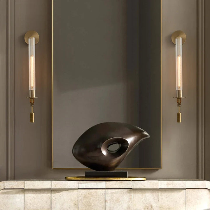 Lumenorth Torch Gold Wall Sconce