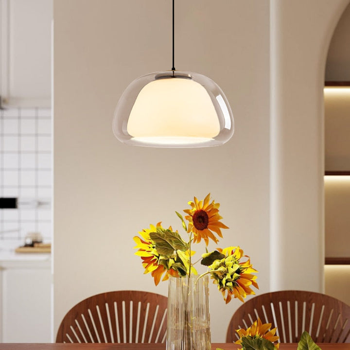 Lumenorth Drop Glass Globe Pendant