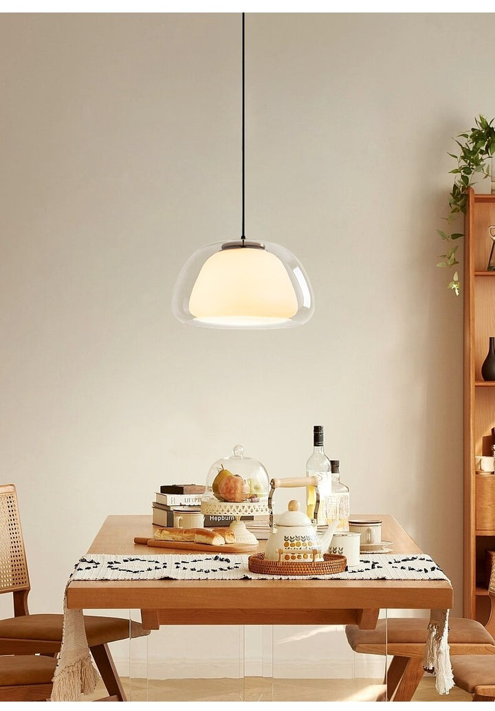 Lumenorth Drop Glass Globe Pendant
