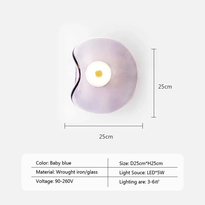 Lumenorth Coast LED Glass Wall Lamp