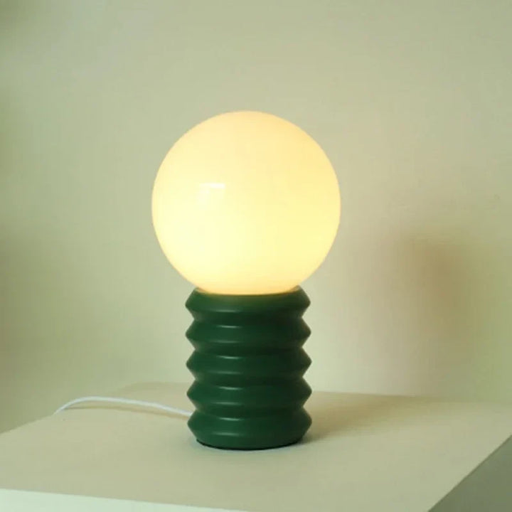 Lumenorth Spool Small Table Lamp