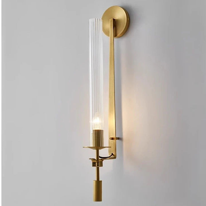 Lumenorth Torch Gold Wall Sconce