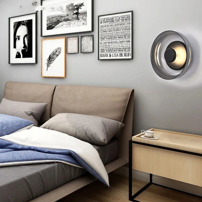 Lumenorth Eclipse Glass LED Wall Light