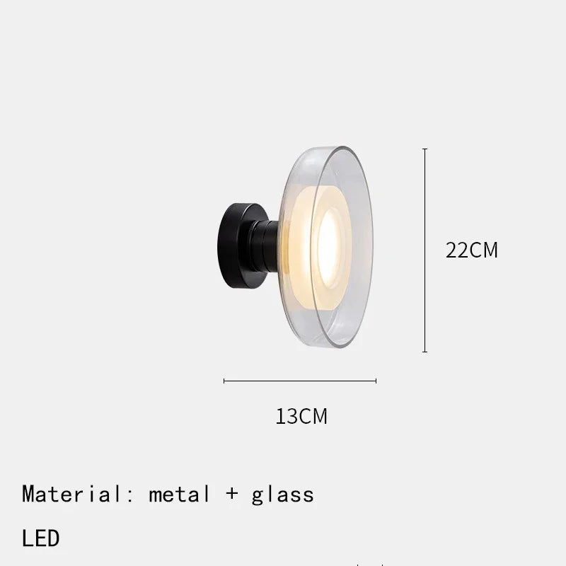 Lumenorth Pod LED Glass Wall Lamp