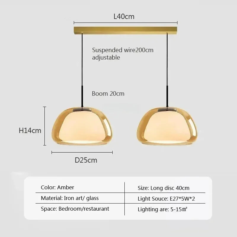 Lumenorth Amba Jelly Globe Pendant