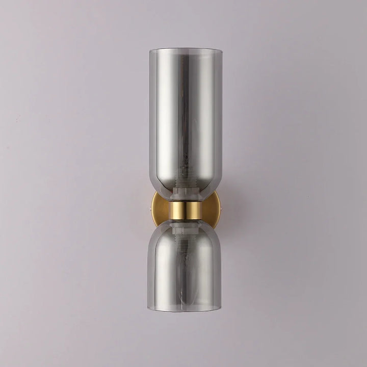 Lumenorth Stack Double Glass Wall Light