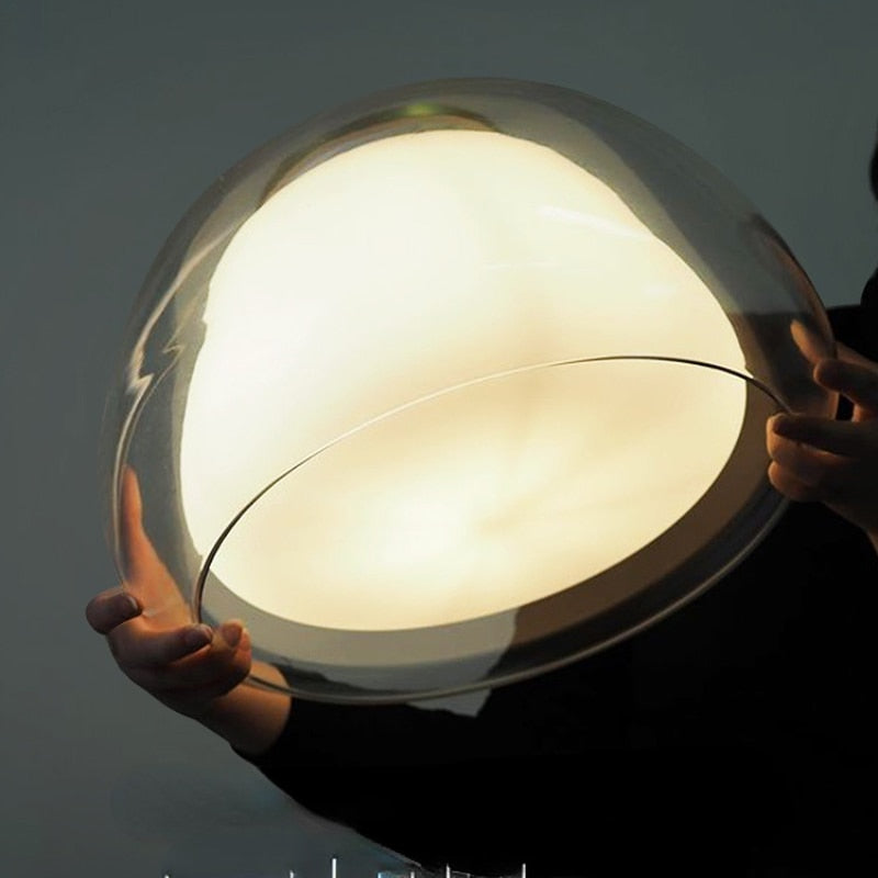Lumenorth Drop Glass Globe Pendant